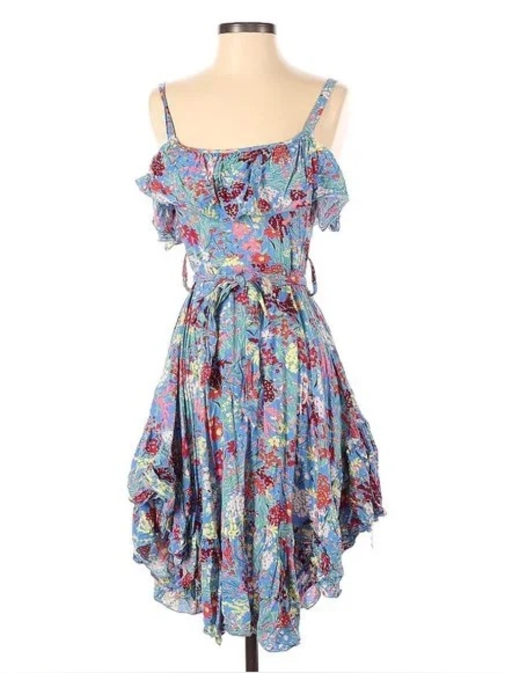 Able the Label S candy floral Ruffled mini Sundress